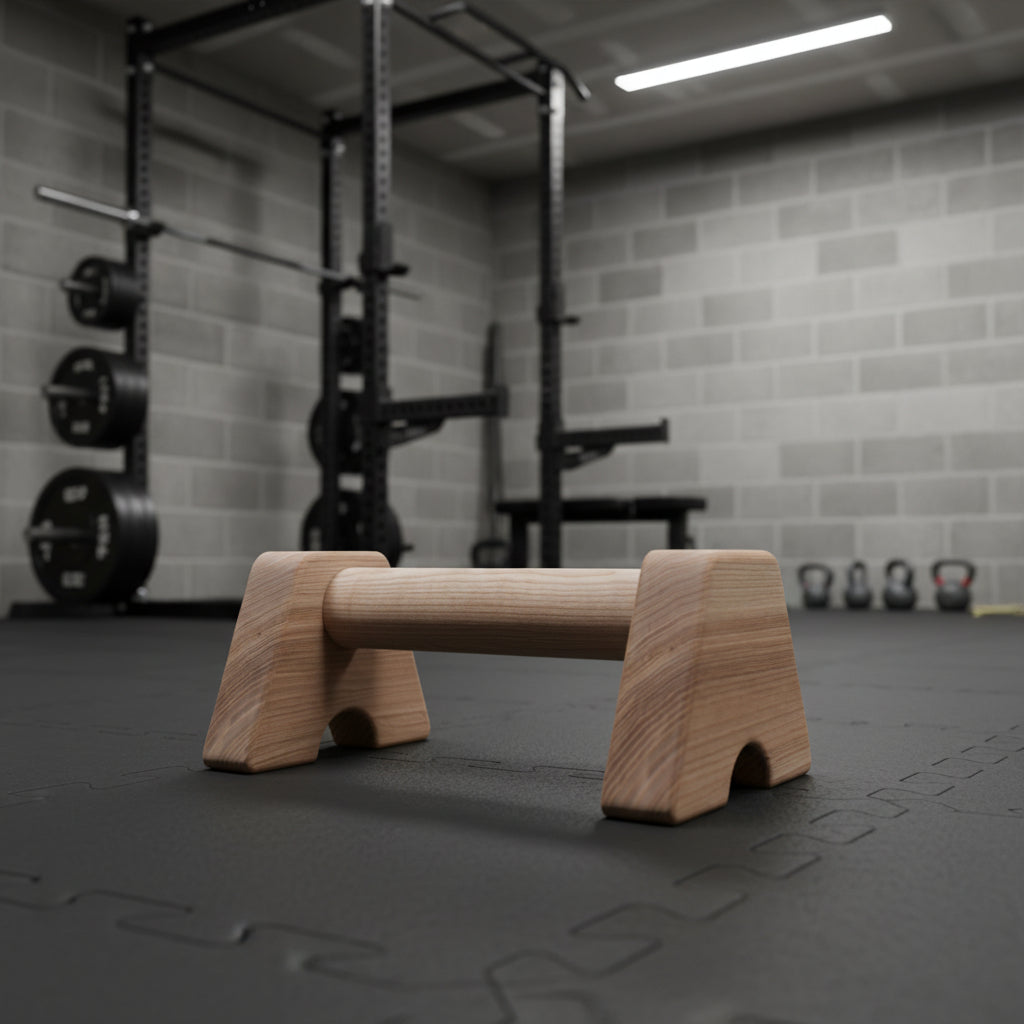 CALIMAN® Ash Wood Push-Up Handles — Premium Calisthenics Parallettes