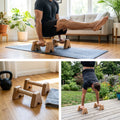 CALIMAN® Ash Wood Push-Up Handles — Premium Calisthenics Parallettes